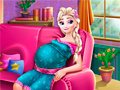 Игра Pregnant Elsa Baby Birth