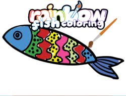 Раскраска рыба для малышей