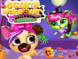 Igra Strashnyj Makiyazh Dlya Salona Domashnih Zhivotnyh Na Hellouin Onlajn Scary Makeover Halloween Pet Salon Igrat Besplatno Na Game Game