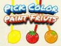 Игра Pick Color Paint Fruits