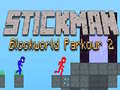 Игра Stickman Blockworld Parkour 2