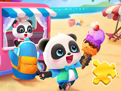 Игра Jigsaw Puzzle: Baby Panda Ice Cream Car