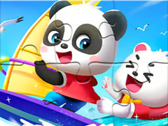 Игра Jigsaw Puzzle: Baby Panda Sailing