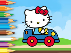 Игра Coloring Book: Hello Kitty Driving Car