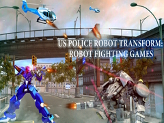 Игра US Police Robot Transform: Robot  fighting games