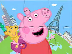 Игра Jigsaw Puzzle: Peppa Travel Around