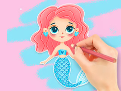 Игра Coloring Book: Enjoying Mermaid