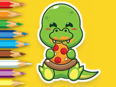 Игра Coloring Book: Hungry Dinosaurs
