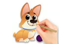 Игра Coloring Book: Dog With Toy