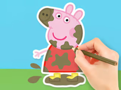 Игра Coloring Book: Peppa In The Mud