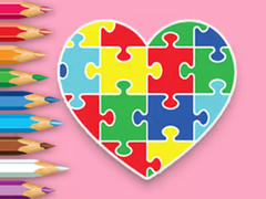 Игра Coloring Book: Heart Jigsaw