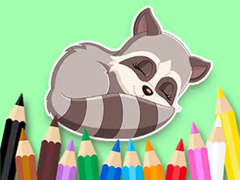 Игра Coloring Book: Baby Raccoon