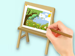 Игра Coloring Book: Paysage Drawing Board