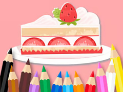 Игра Coloring Book: Strawberry Cake