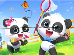 Игра Jigsaw Puzzle: Baby Panda Spring Outing