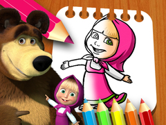 Игра Masha & the Bear Coloring Book