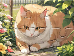 Игра Jigsaw Puzzle: Cat Garden