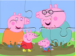 Игра Jigsaw Puzzle: Peppa Pig Muddy Puddles