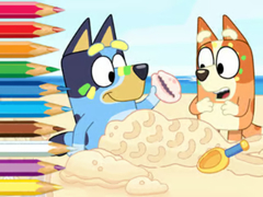 Игра Coloring Book: Bluey On The Beach