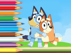 Игра Coloring Book: Bluey And Bingo Holiday