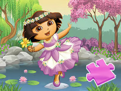 Игра Jigsaw Puzzle: Dora Lake Dance