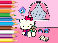 Игра Coloring Book: Hello Kitty Rainy Day