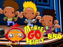 Игра Monkey Go Happy Stage 880 New Monkeys On Block Theme