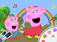 Игра Coloring Book: Peppa Pig Muddy Funny