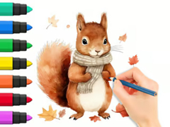 Игра Coloring Book: Autumn Squirrel