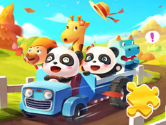 Игра Jigsaw Puzzle: Baby Panda Autumn