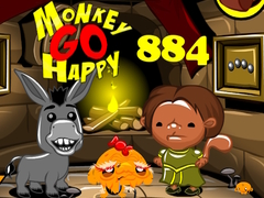 Игра Monkey Go Happy Stage 884