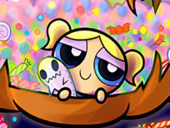 Игра Jigsaw Puzzle: Powerpuff Girl Halloween