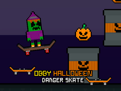 Игра Obby Halloween Danger Skate