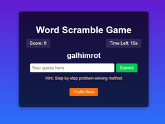 Игра Word Scramble Game Challenge