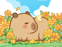 Игра Jigsaw Puzzle: Capybara In Sunflowers