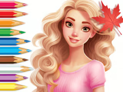 Игра Coloring Book: Barbie Autumn Tale