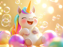 Игра Jigsaw Puzzle: Unicorn Bubble Fun