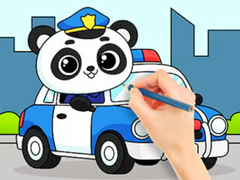 Игра Coloring Book: Police Panda