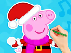 Игра Coloring Book: Peppa Pig Snowman