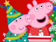 Игра Jigsaw Puzzle: Peppa Pig Christmas Preparation