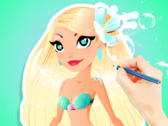 Игра Coloring Book: Aqua Mermaid