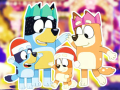 Игра Jigsaw Puzzle: Bluey Family Xmas Eve