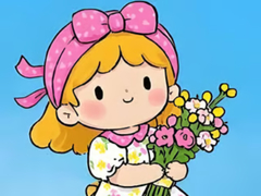 Игра Jigsaw Puzzle: Little Flower Girl