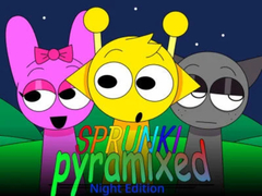 Игра Sprunki Pyramixed: Night Edition