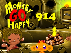 Игра Monkey Go Happy Stage 914