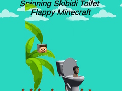 Игра Spinning Skibidi Toilet Flappy Minecraft