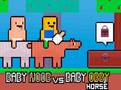 Игра Baby Noob vs Baby Obby Horse