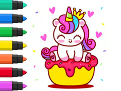 Игра Coloring Book: Unicorn Cupcake